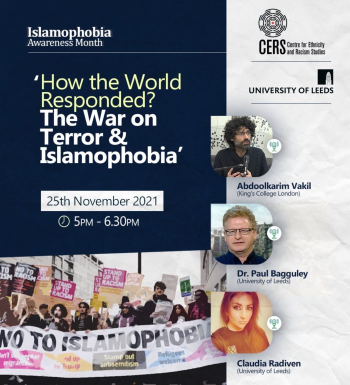 CERS Islamophobia Awareness Month Event | Centre for Ethnicity and ...